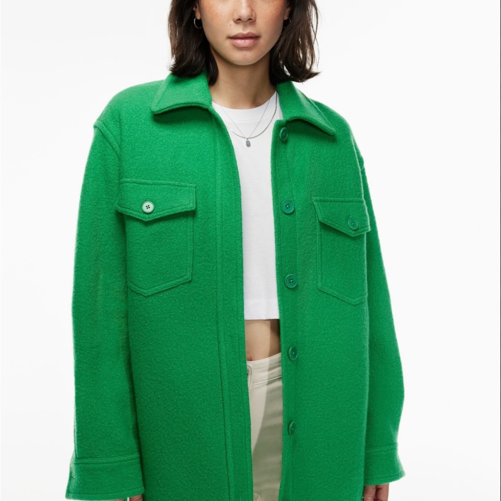 Vibrant Green Utility Jacket S 💚
